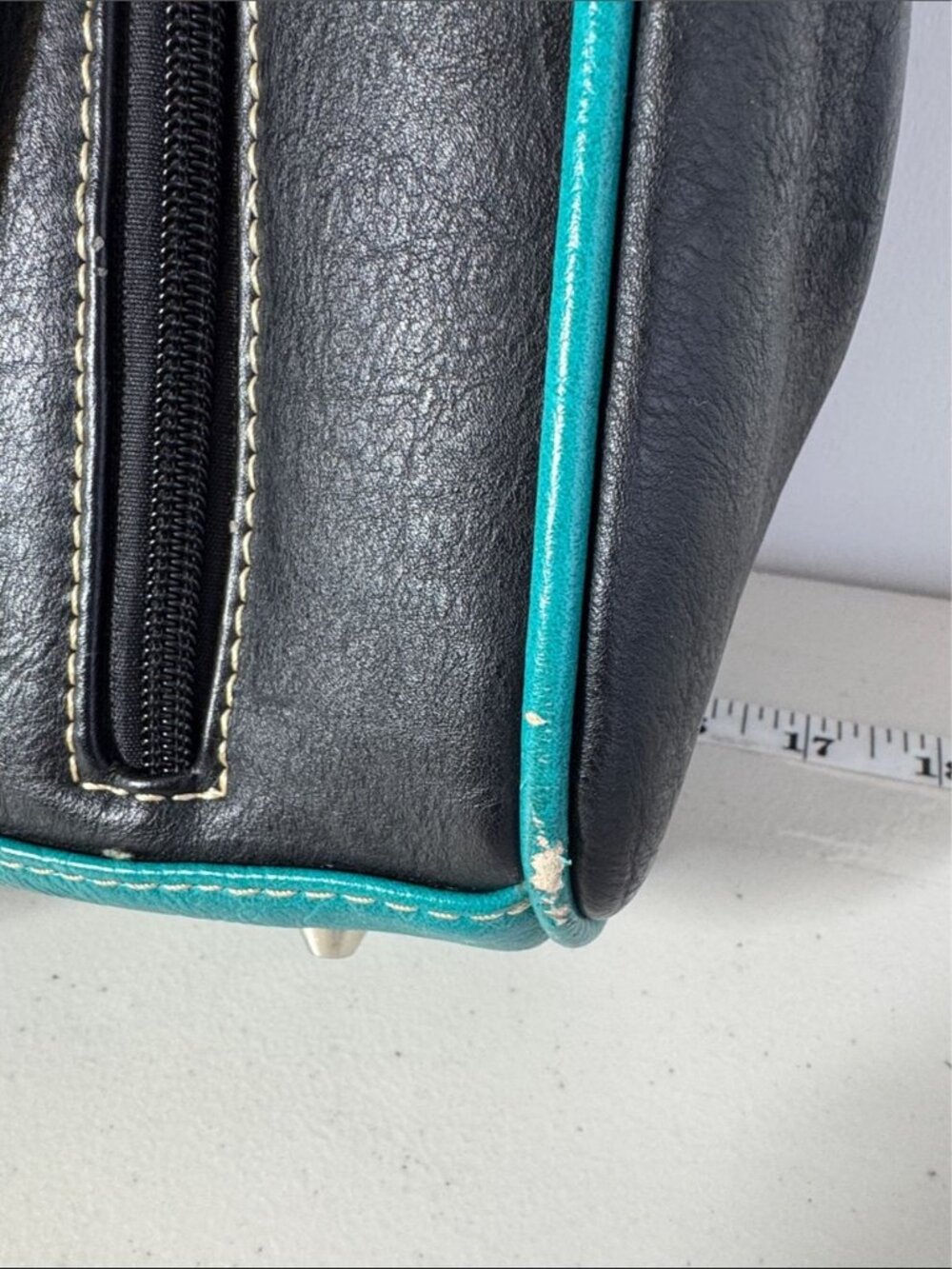 Montana West Western Handbag & Wallet Set Turquoise Black Studded Boho Rustic - Picture 8 of 16
